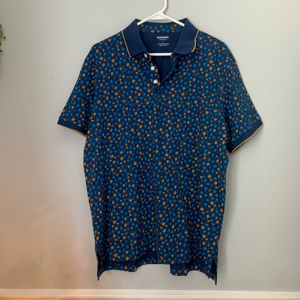 Dark Navy Bonobos Polo